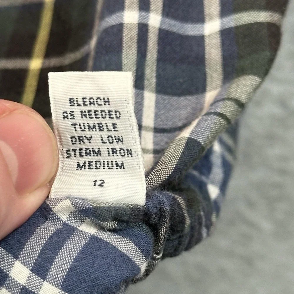Vintage Ralph Lauren Marlowe Plaid‎ Button Down Shirt Mens Medium Cotton NOTE